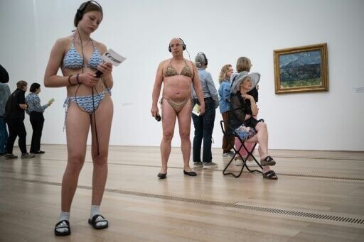 Visitors to the Paul Cezanne exhibition could get in free if they wore their swimming gear