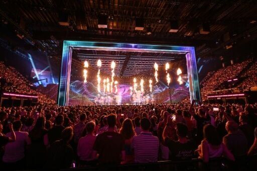 Lights, cameras, action at Eurovision Song Contest final