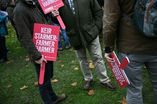 British farmers protest in London over inheritance tax change