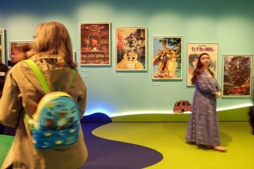 Art pieces from 'Ponyo' form part of the exhibit about the Studio Ghibli animated masterpiece in Los Angeles