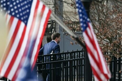 US Vice President JD Vance is taking part in the talks at the Eisenhower Executive Office Building on the White House campus