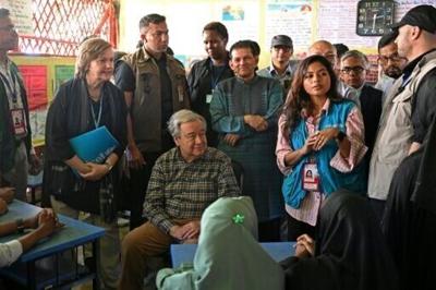 UN chief in Rohingya refugee camp solidarity visit