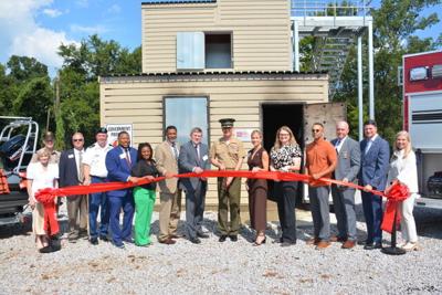MMI ribbon cutting for first responder training stuff