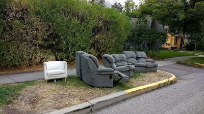 Discarded furniture