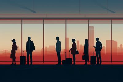 Long wait at the airport