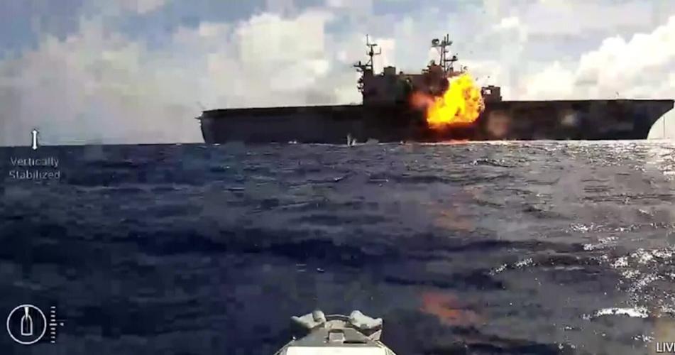 US showcase kamikaze drone boats in Pacific war games