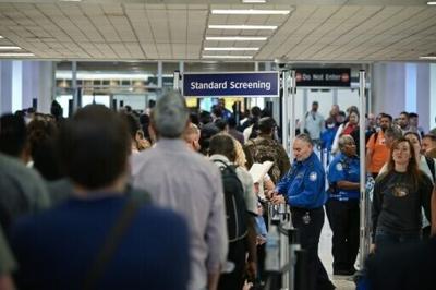 Passengers have been waiting hours to go through security in some US airports