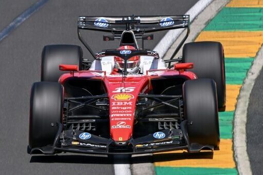 Ferrari's Charles Leclerc was fastest in first practice for the Australian Grand Prix