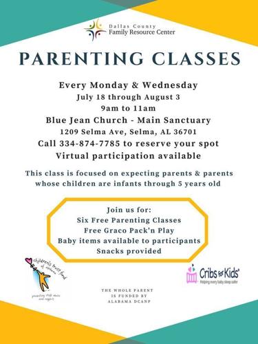 Dallas County Family Resource Center to hold parenting classes July 18 - Aug. 3