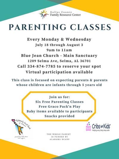 Dallas County Family Resource Center to hold parenting classes July 18 - Aug. 3