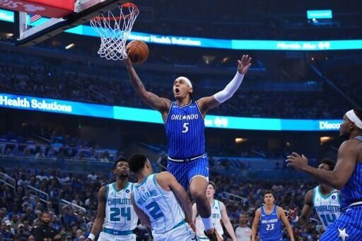 Paolo Banchero of the Orlando Magic bulldozed Charlott's defense, scoring 12 in the first quarter alone