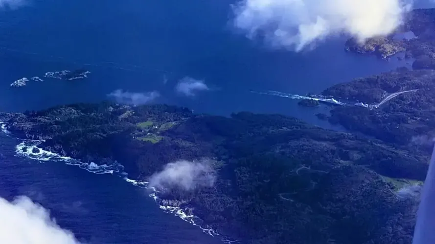 Flying over Norway