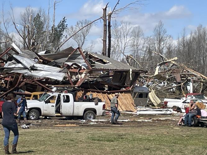 Plantersville tornado damage