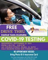 RHMPI offering drive thru COVID testing at old Regions Bank today