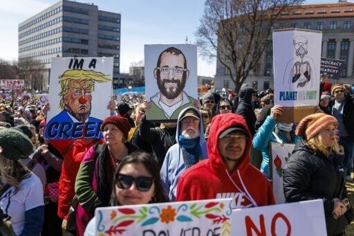 The event was the flagship protest of the 'No Kings' movement and the third manifestation since it launched less than a year ago