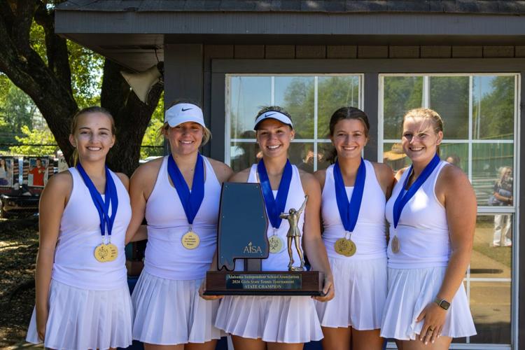 Morgan girls tennis wins AISA championship