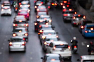 Traffic jam stock