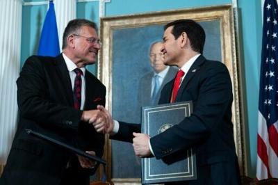 EU trade chief Maros Sefcovic signed a memorandum of understanding on critical minerals with US Secretary of State Marco Rubio