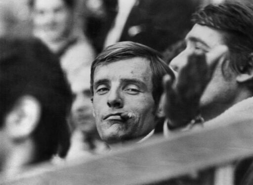 Jean-Claude Killy won an Olympic treble after officials ruled that Norwegian Hakon Mjoen and Austrian Karl Schranz had missed gates