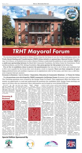 Five Selma mayoral candidates answer 20 questions leading up to live forum Thursday night