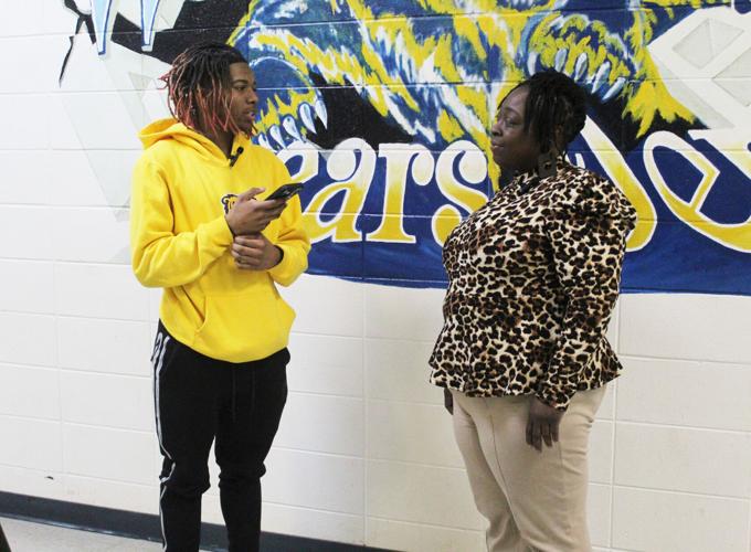 AJ interviewing the mom