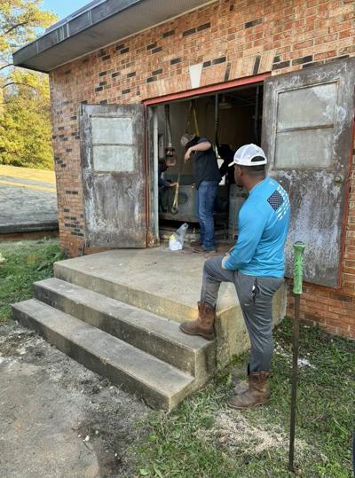 Marion crews work to restore water