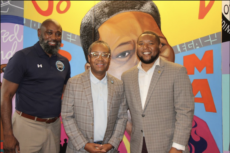 Elected officials at JoAnn bland event