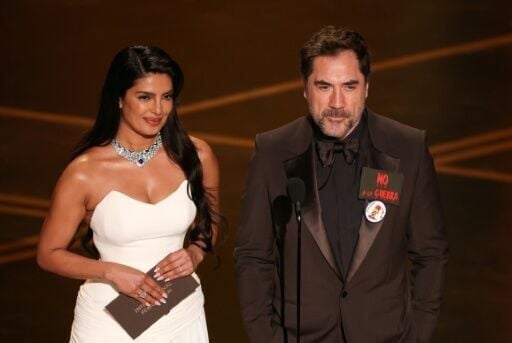 Javier Bardem used his time onstage at the Oscars to deliver an anti-war message including 'Free Palestine'