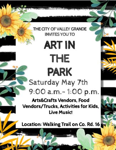 Valley Grande Art in the Park set for May 7