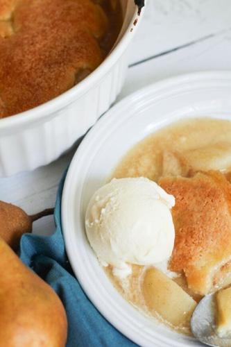 Pear cobbler