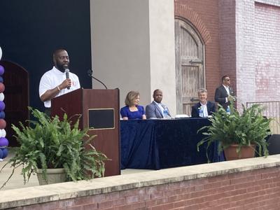 Robert Turner Jr. speaking at National Crime Victims’ Rights Week 