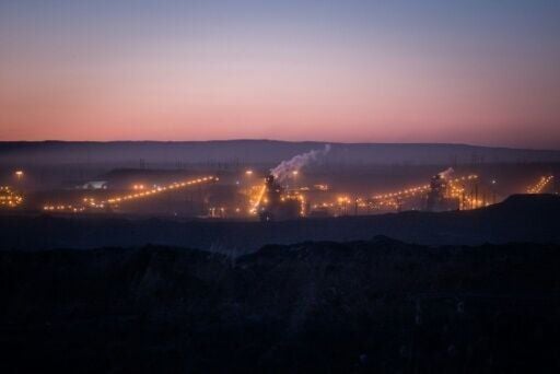 A view of the Horizon CNRL oil sands site in Fort McMurray in Canada's Alberta province, where an independence movement has been bubbling