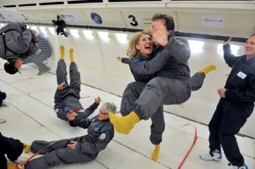 Civilians enjoy microgravity on an Airbus A330. Sex in space presents many difficulties, chief among them the lack of gravity