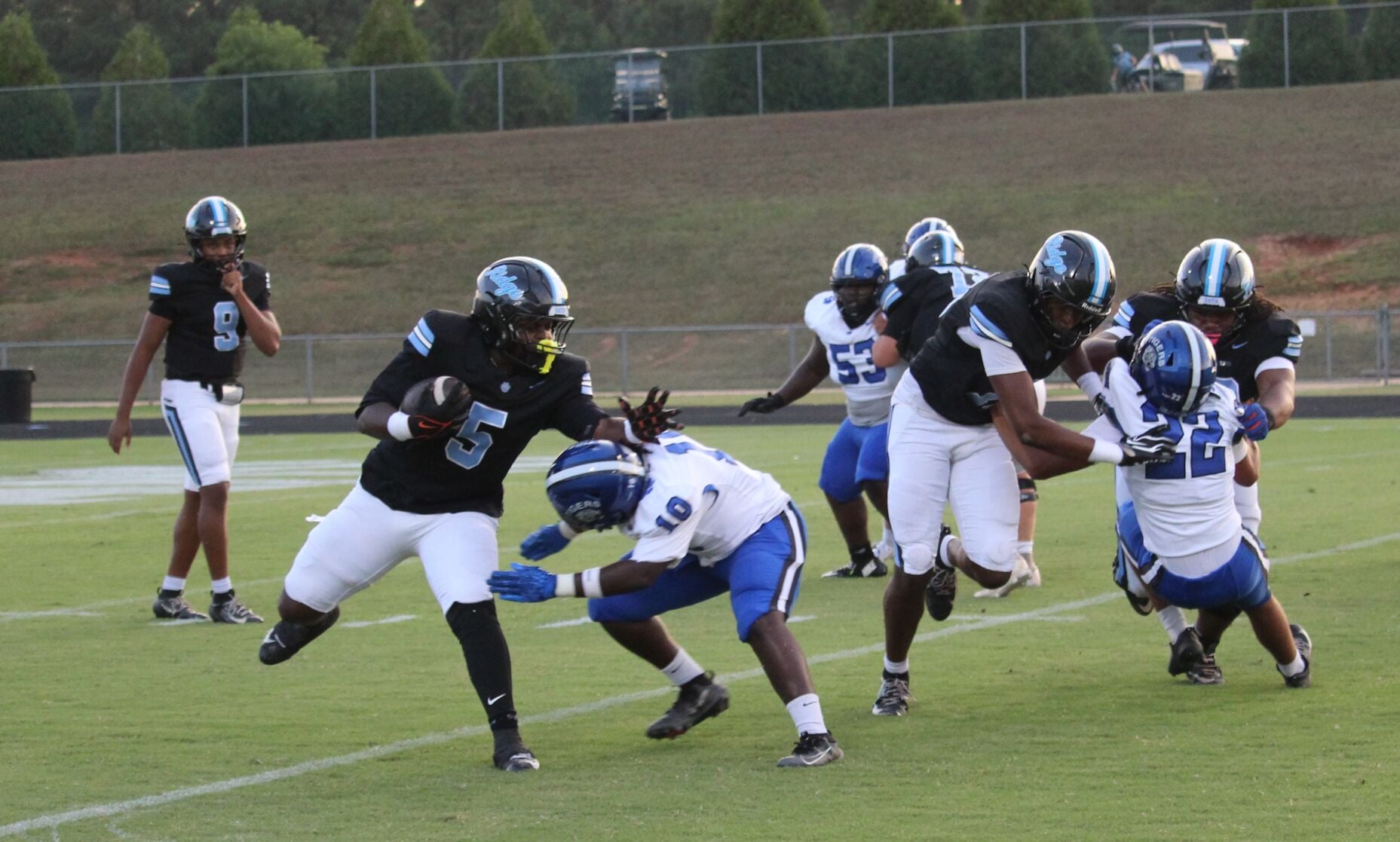 Demopolis defense on the field Northridge