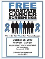 Wilcox County Health Department to host free prostate screenings in Camden