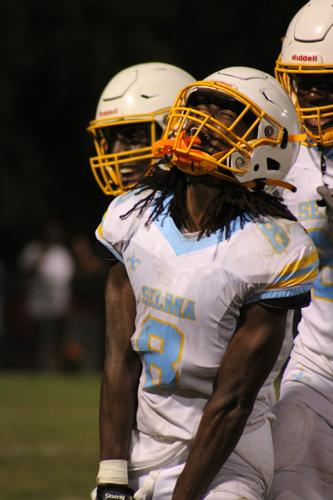 Selma player celebrating