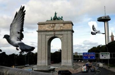Madrid's imposing Victory Arch was built in the 1950s to celebrate the victory of General Frencisco Franco's forces in Spain's 1936-1939 civil war