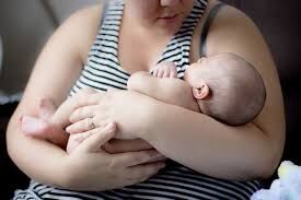Mom and baby stock