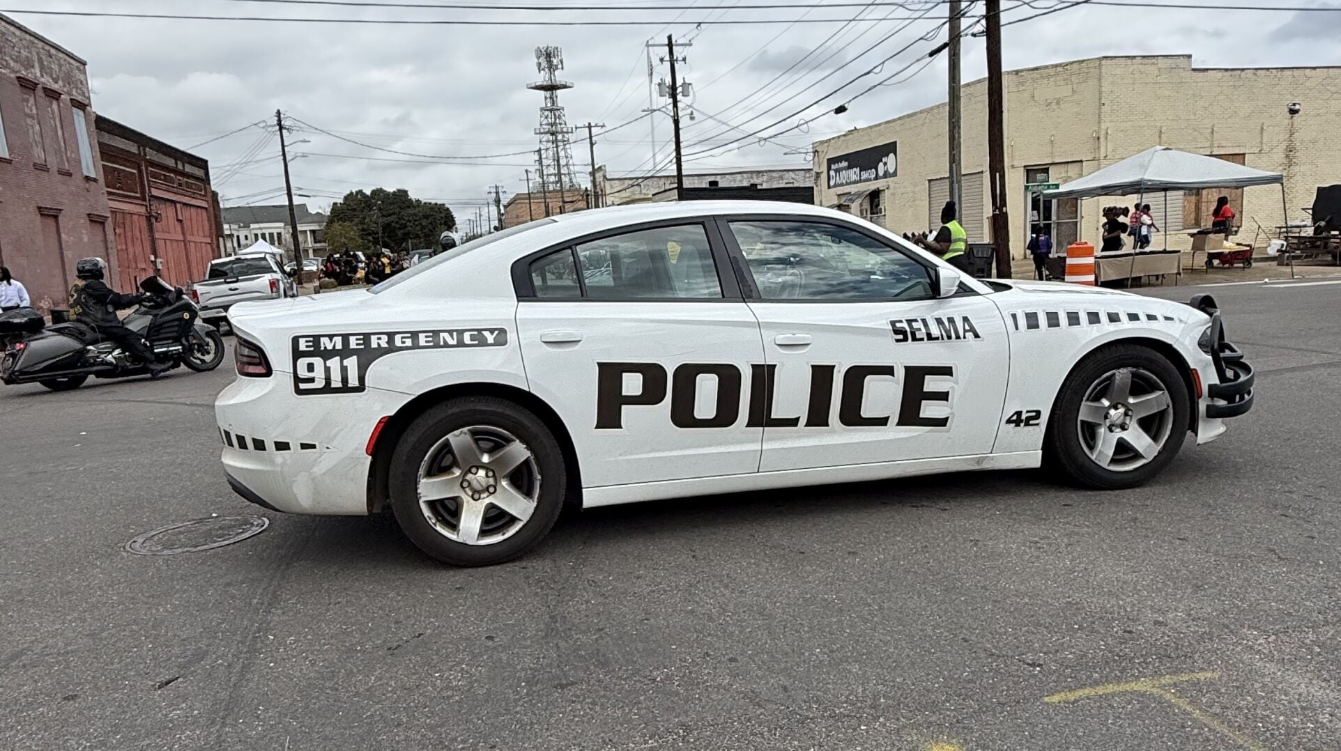 Selma police car stock