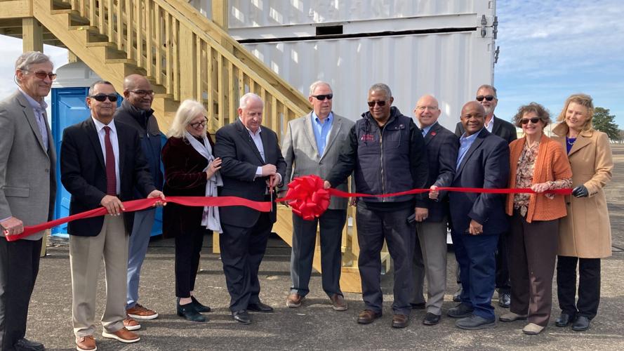 Officials cut ribbon for mobile control tower, first step in bringing growth in for a landing at Craig Field Airport