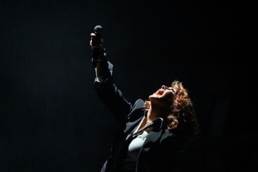 French pop and jazz singer Julie Pietri was on the bill at the Salle Metropole