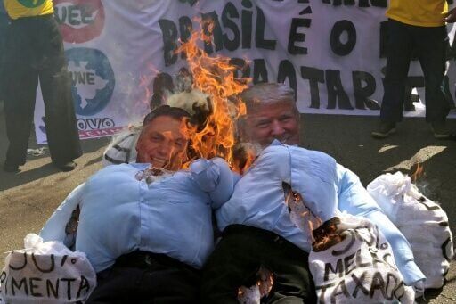 Brazilians burn Trump effigies as tariffs spark anger
