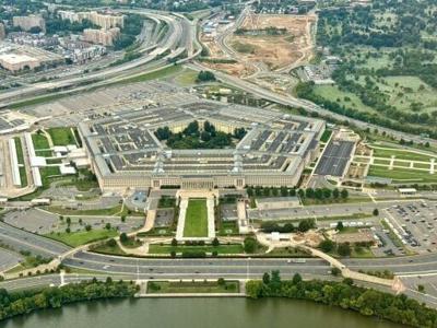 An aerial view of the Pentagon