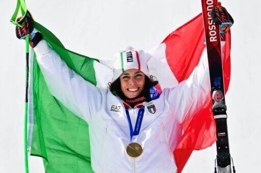 Italy's gold medallist Federica Brignone