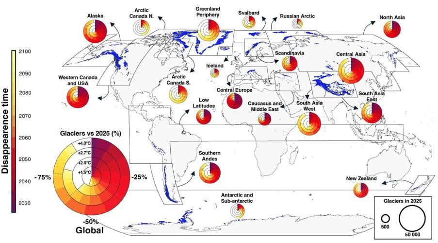 Record number of glaciers will disappear from Alps over next decade, warns report