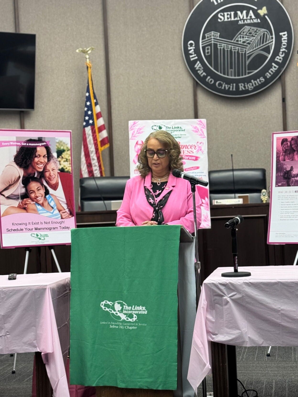 Ms. Maria Dale sharing her breast cancer journey
