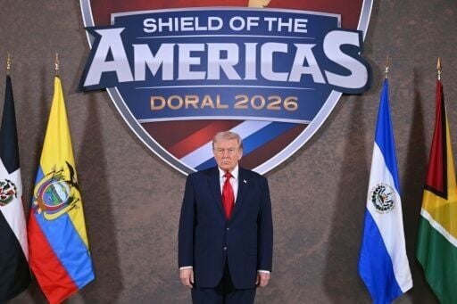 US President Donald Trump hosted a dozen right-wing Latin American leaders at his Doral golf club in Florida