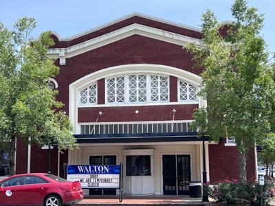 Walton Theater closed sign
