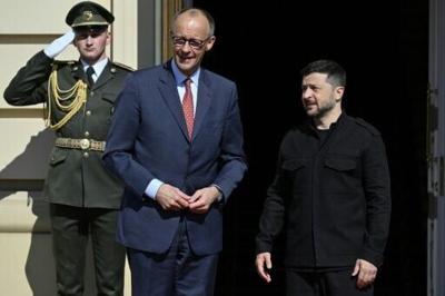 Zelensky in Germany for talks with Merz on Ukraine war