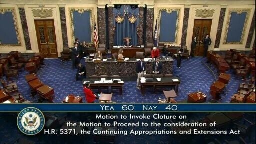 US Senate advances bill to end government shutdown